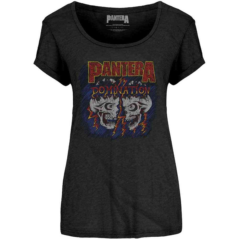 Pantera - Domination Ladies Tshirt - Black